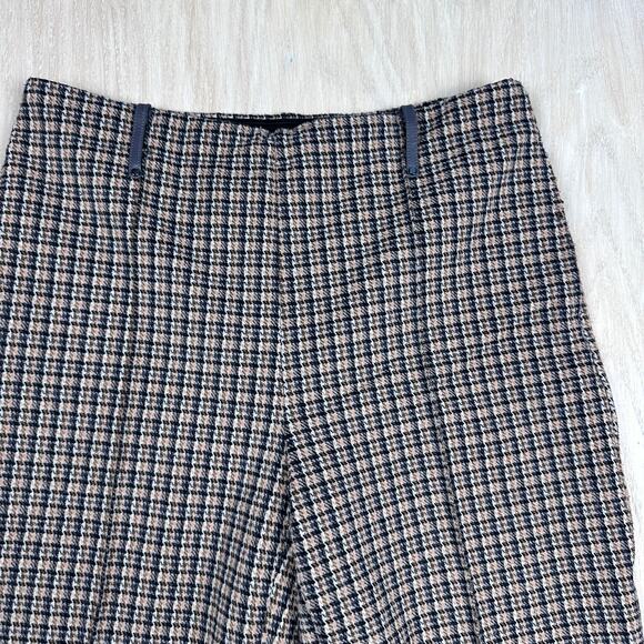 Lysse Livia Boston Glen Plaid High Waisted Preppy Cropped Pull On Pants Medium - Picture 3 of 16
